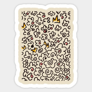 abstract doodle flower Sticker